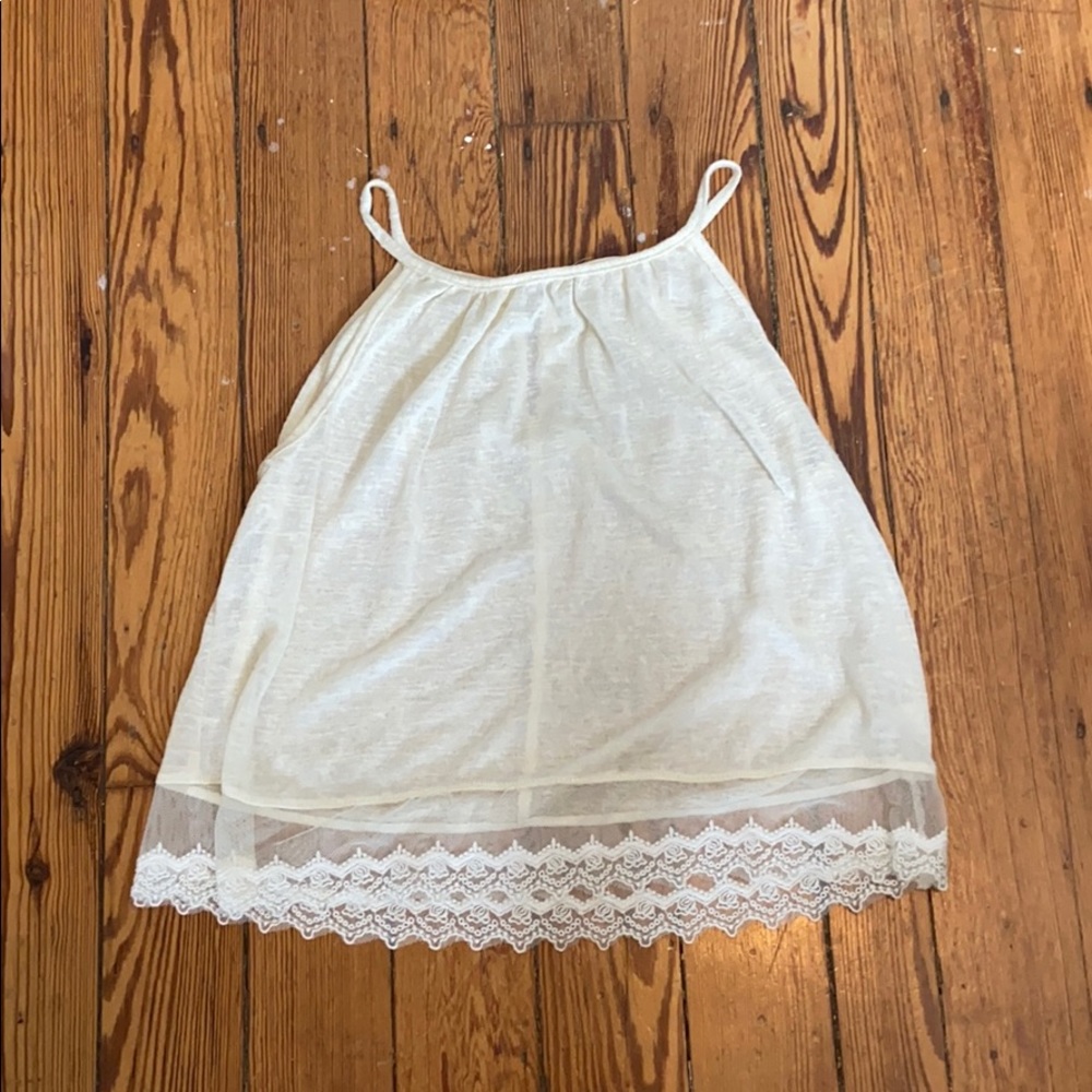 Cream tank top